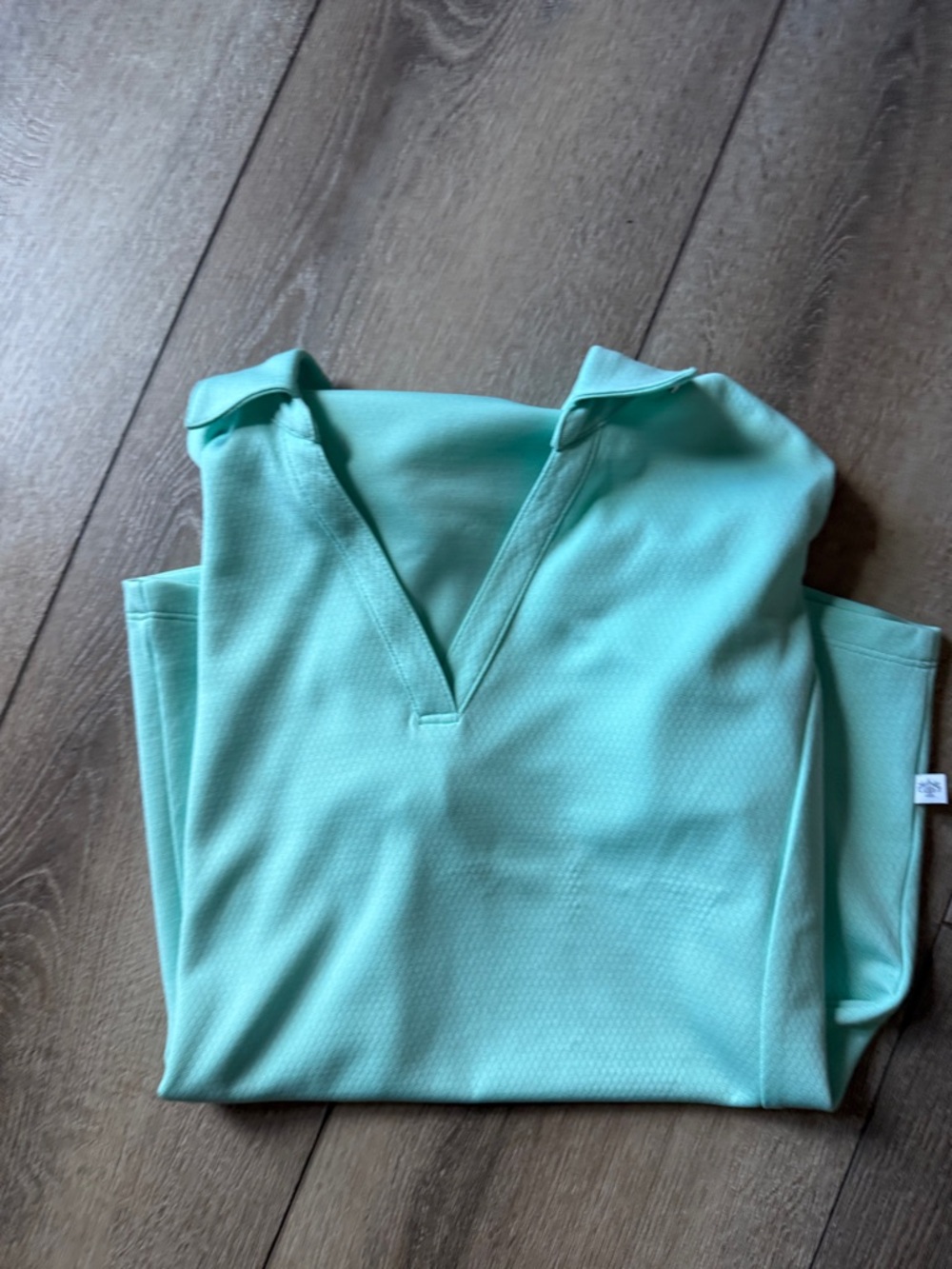 Lady Hagen Mint Green Polo-Style Short Sleeve Top - Picture 8 of 8